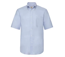 Придбати - чоловічу сорочку  Сорочка Fruit of the loom Oxford shirt short sleeve XL Світло-блакитний (65-112-0)