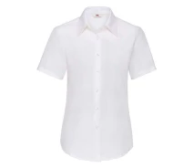 Придбати - жіночу сорочку  Сорочка Fruit of loom Ladies oxford shirt short sleeve XS Білий (65-000-0)