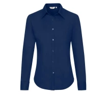Придбати - жіночу сорочку  Сорочка Fruit of the loom Oxford shirt l/s lady-fit 2XL Темно-синій (65-002-0)