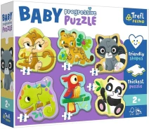 Придбати - пазл  Пазли Trefl Baby Progressive 6в1 Екзотичні тваринки (44005)
