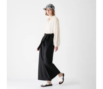 Придбати - жіночі штани  Широкі брюки з поясом UNIQLO 1159811680 (Чорний, 8)