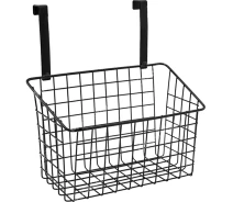 Придбати - полку  Полиця Stenson TD01328/R33450 настінна металева 27,5х12х22,5 см Чорна