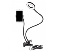 Придбати - кільцеве світло  Лампа Fill Light 2 in 1 9cm на Прищіпці, Black