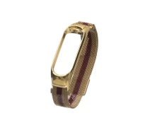 Придбати - аксессуар до смарт-годинниа  Ремінець Milanese Loop Color для Xiaomi Mi Band 3/4, Gold-Red