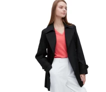 Придбати - жіночий плащ  Жіночий тренч UNIQLO на гудзиках 1159787603 (Чорний, XL)