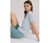 Придбати - жіночу футболку  Футболка Zara S блакитний 1198035406