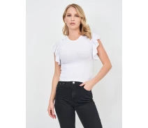 Придбати - жіночу футболку  Футболка Zara M білий 5584403250