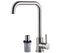 Придбати - смеситель  Змішувач для кухні EcoMIX ALPEN AISI-203L-WH (000024958)