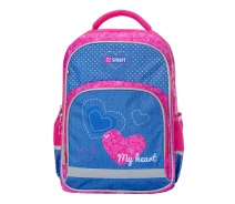 Придбати - рюкзак  Шкільний рюкзак ортопедичний SMART SM-04 My heart (558179)