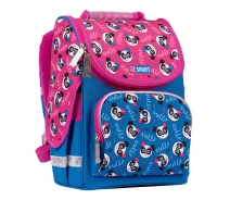 Придбати - рюкзак  Рюкзак шкільний каркасний SMART PG-11 Hello panda синій/рожевий (557596)