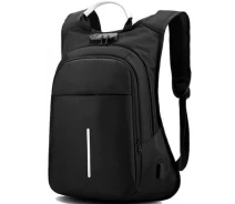 Придбати - рюкзак  Міський рюкзак 713 з USB портом, кодовим замком 27 л, чорний