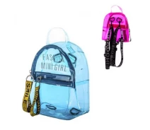 Придбати - рюкзак  Рюкзак прозорий "Fashion mini girl", блакитний