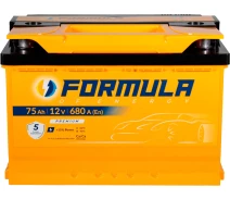 Придбати - автомобільний акумулятор  АКБ 75-А/Ч (Formula) Premium (L+) 680A (278х175х190мм.) (0400504)