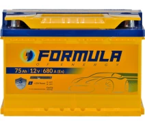 Придбати - автомобільний акумулятор  АКБ 75-А/Ч (Formula) Premium (R+) 680A (278х175х190мм.) (0400276)
