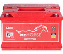 Придбати - автомобільний акумулятор  АКБ 75-А/Ч (Red Horse) Premium (R+) 680A (278х175х190мм.) (0400324)