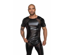 Придбати - еротичну білизну для чоловіків  Футболка Noir Handmade H056 Men's T-shirt made of powerwetlook - XXL (SX0089)