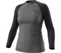 Придбати - жіночий лонгслів  Футболка ж Dynafit TOUR LIGHT MERINO W L/S TEE 71365 0911 - XS - сірий/чорний (016.002.2060)