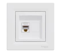 Придбати - розетку и выключатель  Розетка комп'ютерна одинарна Schneider Electric Asfora EPH4300121 RJ45 кат.5е UTP