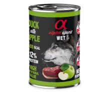 Придбати - корм для собаки  Корм Alpha Spirit Duck with Green Apple влажный с уткой для взрослых собак 400 гр