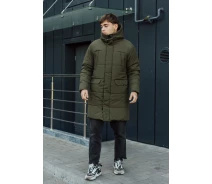 Придбати - чоловічу парку  Зимова парка кольору хакі Staff holod khaki (p101-0050-XS)