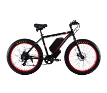 Придбати - електровелосипед  Електровелосипед WENDAT FATBIKE 26" 48V 19Ah 1000W рама 20" зі знімною батареєю чорно-червоний