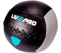 Придбати - м'яч для кроссфіта  М'яч для кросфіту LivePro WALL BALL чорний сірий 12кг LP8100-12