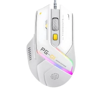 Придбати - мишку для ноутбука  Миша ігрова провідна INPHIC PG1 з RGB підсвічуванням та 12800 DPI, для геймерів, біло-сірий