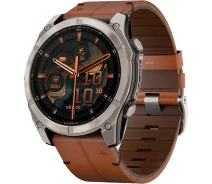Придбати - смарт-годинник  Смарт-годинник Garmin Fenix ​​8 AMOLED Sapphire 47mm Carbon grey DLC with Chestnut Leather Band (010-02905-40) [115083]