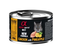 Придбати - корм для кота  Корм Alpha Spirit Chicken with Paineapple for Adult Cats 200 гр