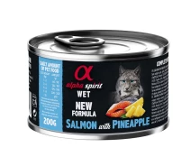 Придбати - корм для кота  Корм Alpha Spirit Salmon With Pineapple для Adult Cats з лососем для дорослих котів 200 гр