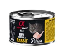 Придбати - корм для кота  Корм Alpha Spirit Rabbit для дорослих котів 200 гр