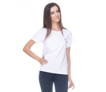 Придбати - жіночу футболку  Футболка Solo короткий рукав L Біла Wm034