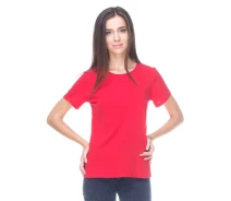 Придбати - жіночу футболку  Футболка Solo короткий рукав L Червона Wm046