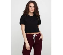 Придбати - жіночу футболку  Футболка Solo топ коротка M Чорна Wm618