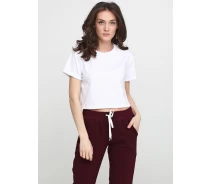 Придбати - жіночу футболку  Футболка Solo топ коротка S Біла Wm620