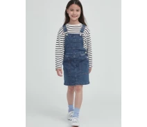 Придбати - дитячу сукню  Джинсова сукня-сарафан UNIQLO 1159811335 (Синій, 145-155) (art163686)