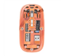 Придбати - мишку для ноутбука  Миша бездротова, безшумна HXSJ Т900 з акумулятором 2,4G+Bluetooth Orange Ведмедик бездротова, безшумна HXSJ Т900 з акумулятором 2,4G+Bluetooth Orange