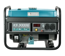 Придбати - генератор  Газобензиновий генератор Konner&Sohnen KS 3000G (3 кВт, 50 Гц, 230 В, 15 л) однофазний (23124)