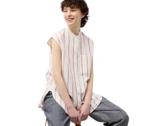 Придбати - жіночу сорочку  Жіноча льняна сорочка Uniqlo без рукавів 1159814982 (Молочний XS) (art584222)