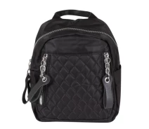 Придбати - рюкзак  Сумка-рюкзак Luxury Leather Accessories із водонепроникного текстилю,33030.чорний