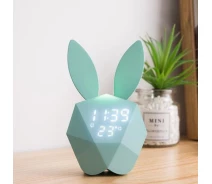 Придбати - нічник  Нічник 3DTOYSLAMP -Годинник Bunny Music Clock Бірюзовий (1114604680)