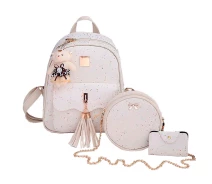 Придбати - рюкзак  Жіночий рюкзак LiLay white 3в1 Berkani 32626-BR-1353