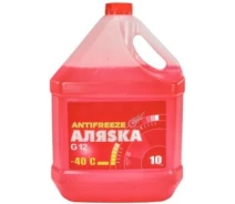 Придбати - Антифризи  Антифриз-40 G12 червоний 10л Аляsка (5528)