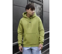 Придбати - чоловіче худі  Тепле салатове худі Staff light green logo oversize fleece (p47-0914-S)