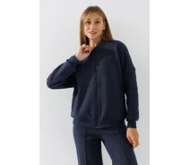Придбати - жіночу кофту  Кофта-бомбер однотонна жіноча LAWA WBC02425 2XL Темно-сірий (2000990800633)