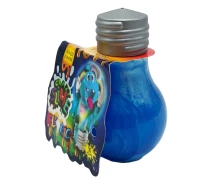 Придбати - іграшку-антистрес  В'яжуча маса лампочка Fluoric "Crazy Slime" Danko Toys SLM-07-01U світиться у темряві (SLM-07-01U(Blue)