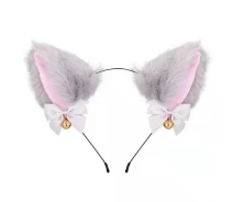 Придбати - подарок для геймеров  Косплей аксесуар Cat ears Котячі вушка сірі AC CE 03