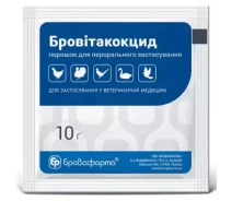 Придбати - зоотовари  Порошок Бровітакокцид для лікування та профілактики птиці при ураженні еймеріями 10 г Бровафарма