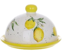 Придбати - предмет сервировки  Керамічна масляна з ковпаком Juicy lemons D=18 (231703-BR-688)