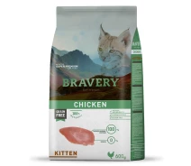 Придбати - корм для кота  Сухий корм для кошенят BRAVERY KITTEN Chicken з куркою, 600 г (*)